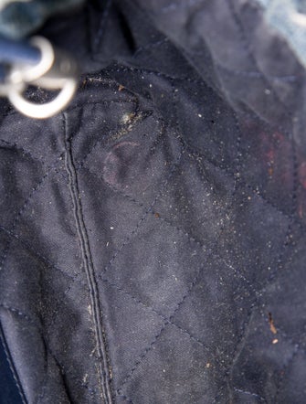 Chanel 2024 Denim Stitched Quilted Mini Chanel 22 Hobo