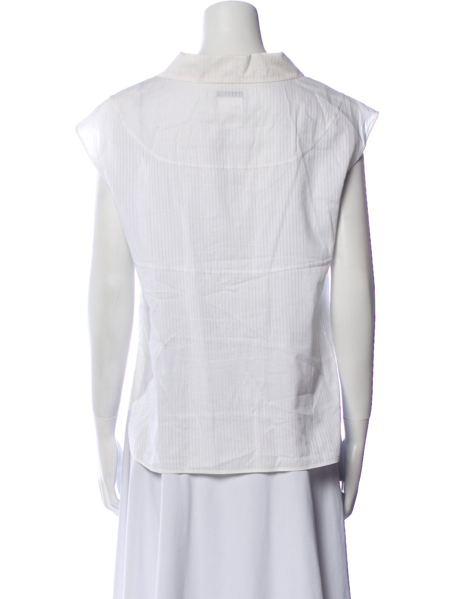 Chanel 2012 Short Sleeve Button-Up Top