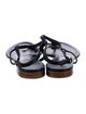 Chanel Interlocking CC Logo Leather T-Strap Sandals