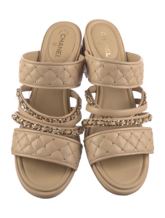 Chanel 2020 Interlocking CC Logo Slides