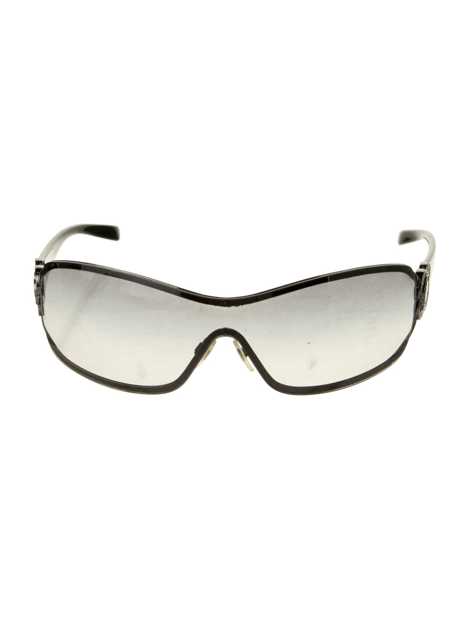 Chanel Interlocking CC Logo Shield Sunglasses