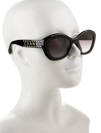 Chanel Strass Cat-Eye Sunglasses