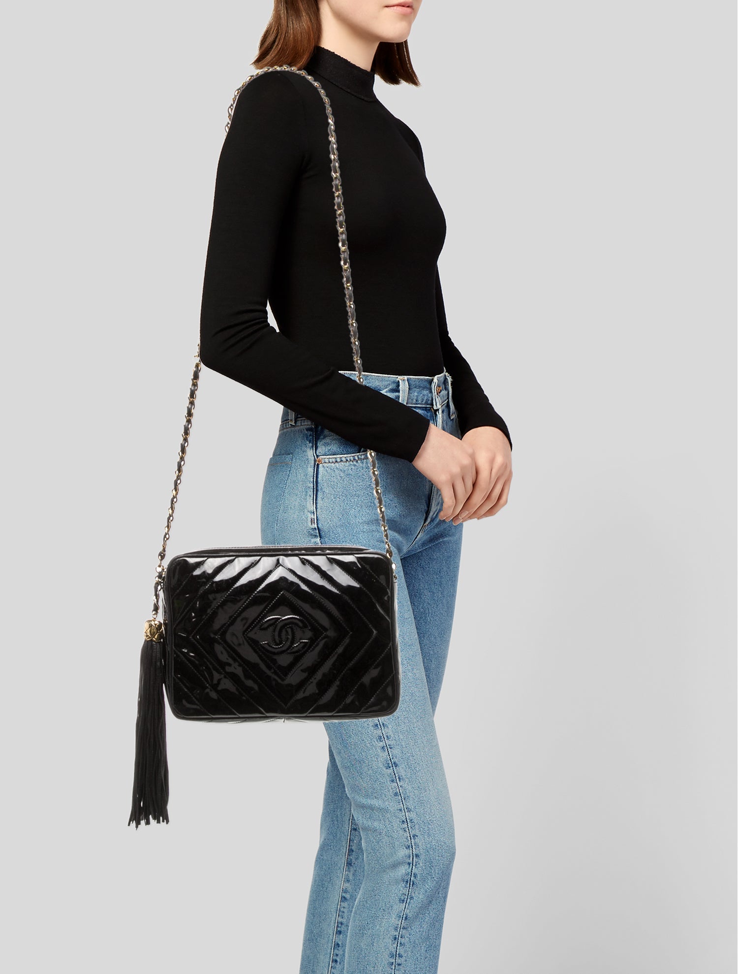 Chanel Vintage Diamond Quilt Camera Bag