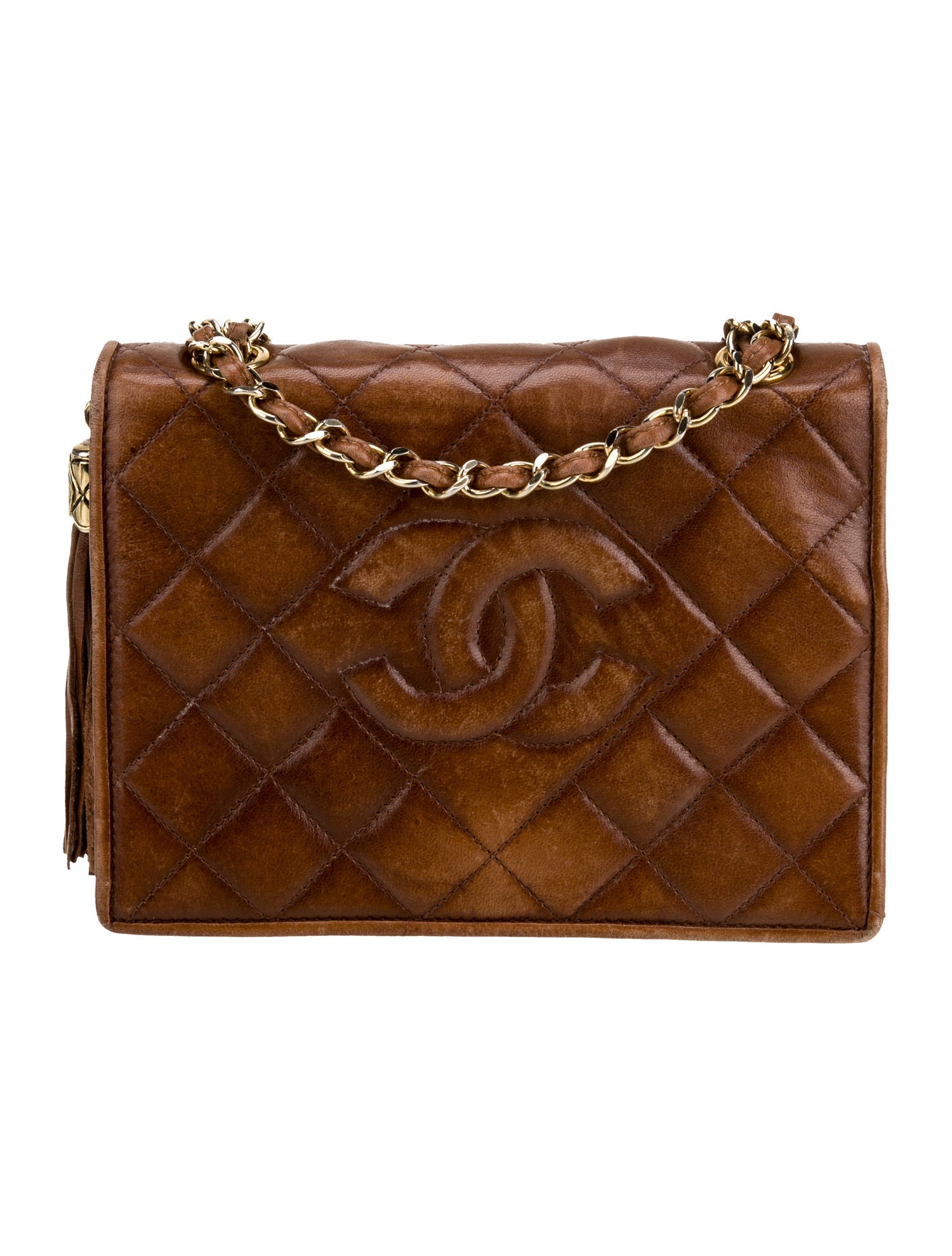 Chanel Diamond Quilt CC Flap Bag