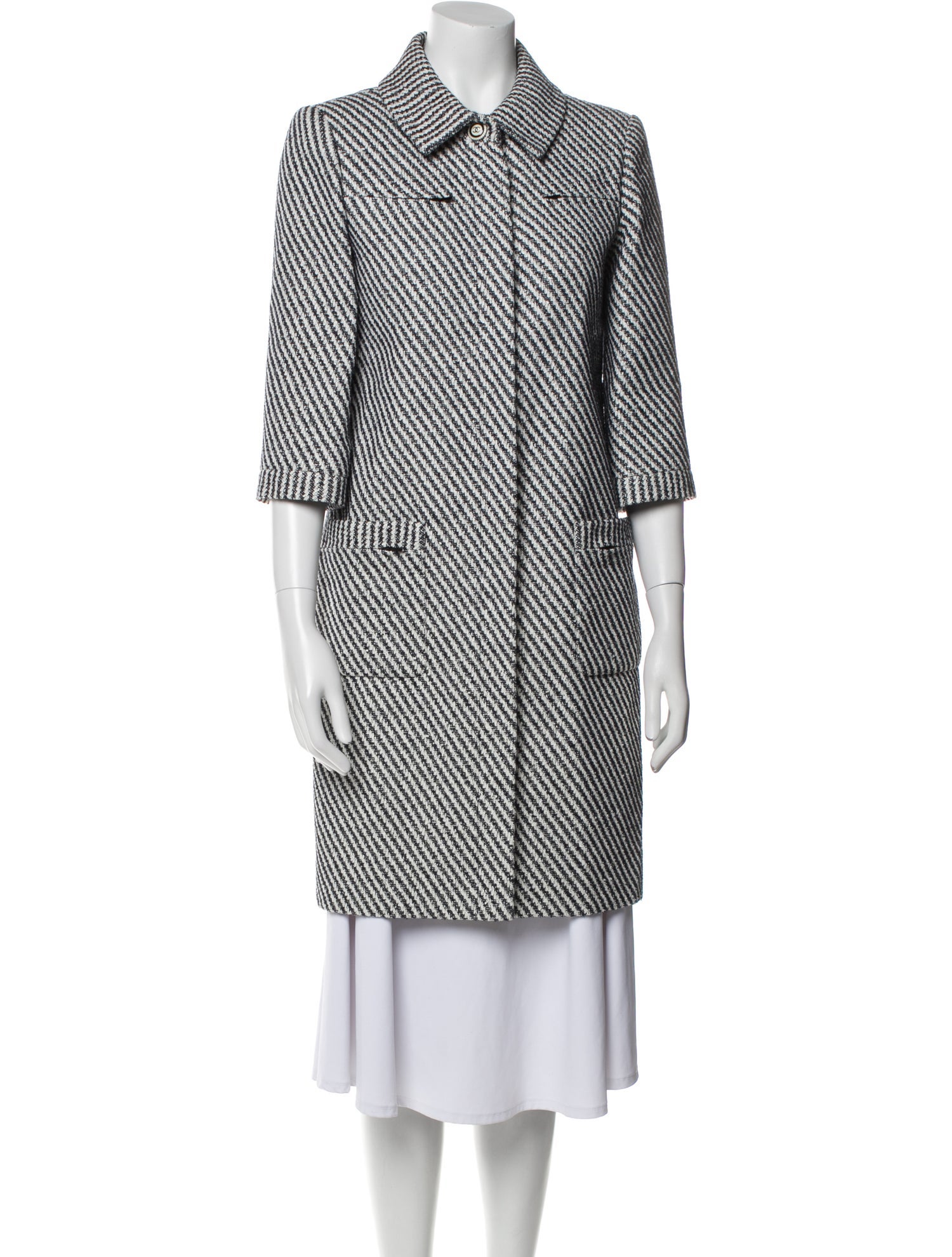 Chanel 2016 Striped Coat