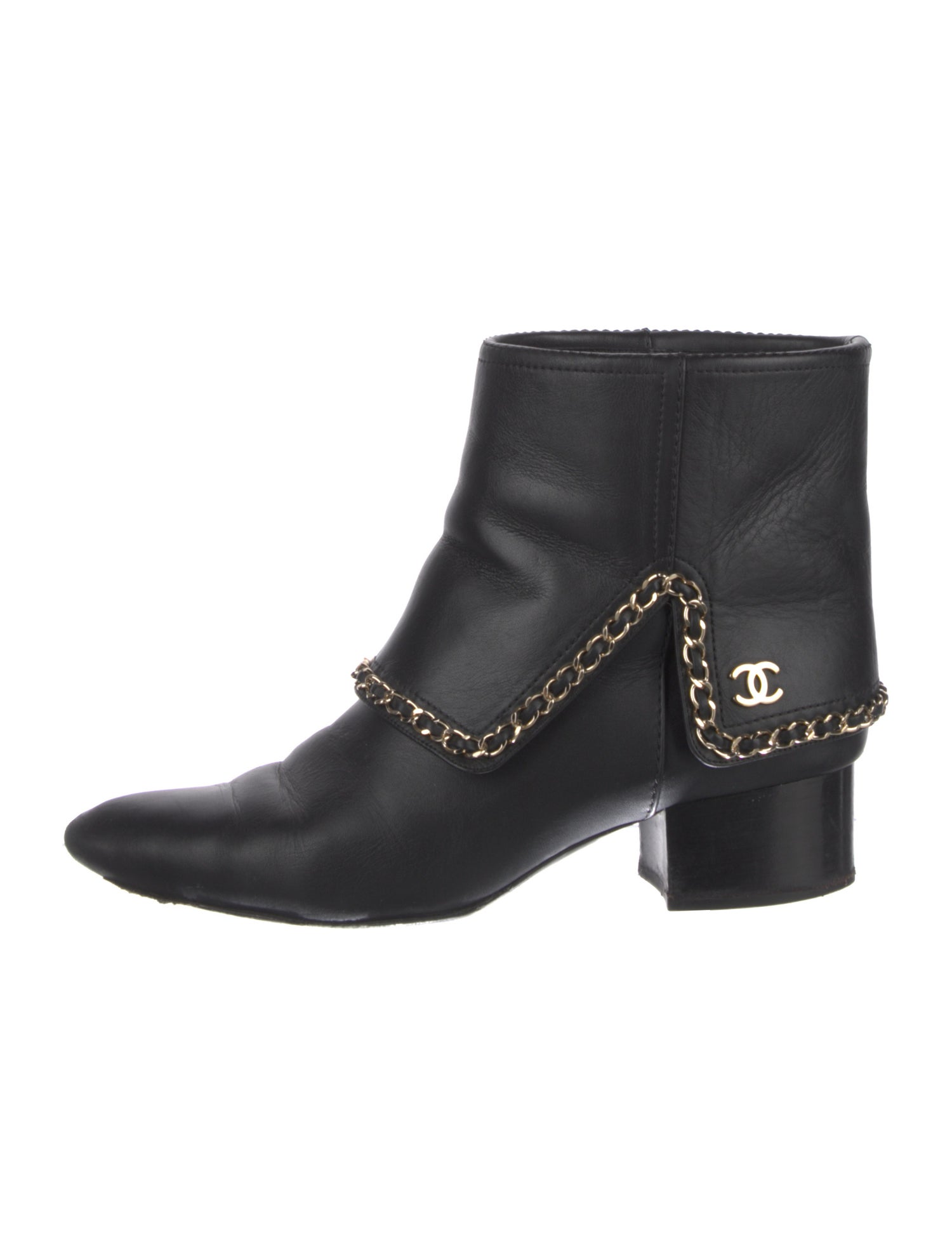 Chanel 2019 Interlocking CC Logo Boots