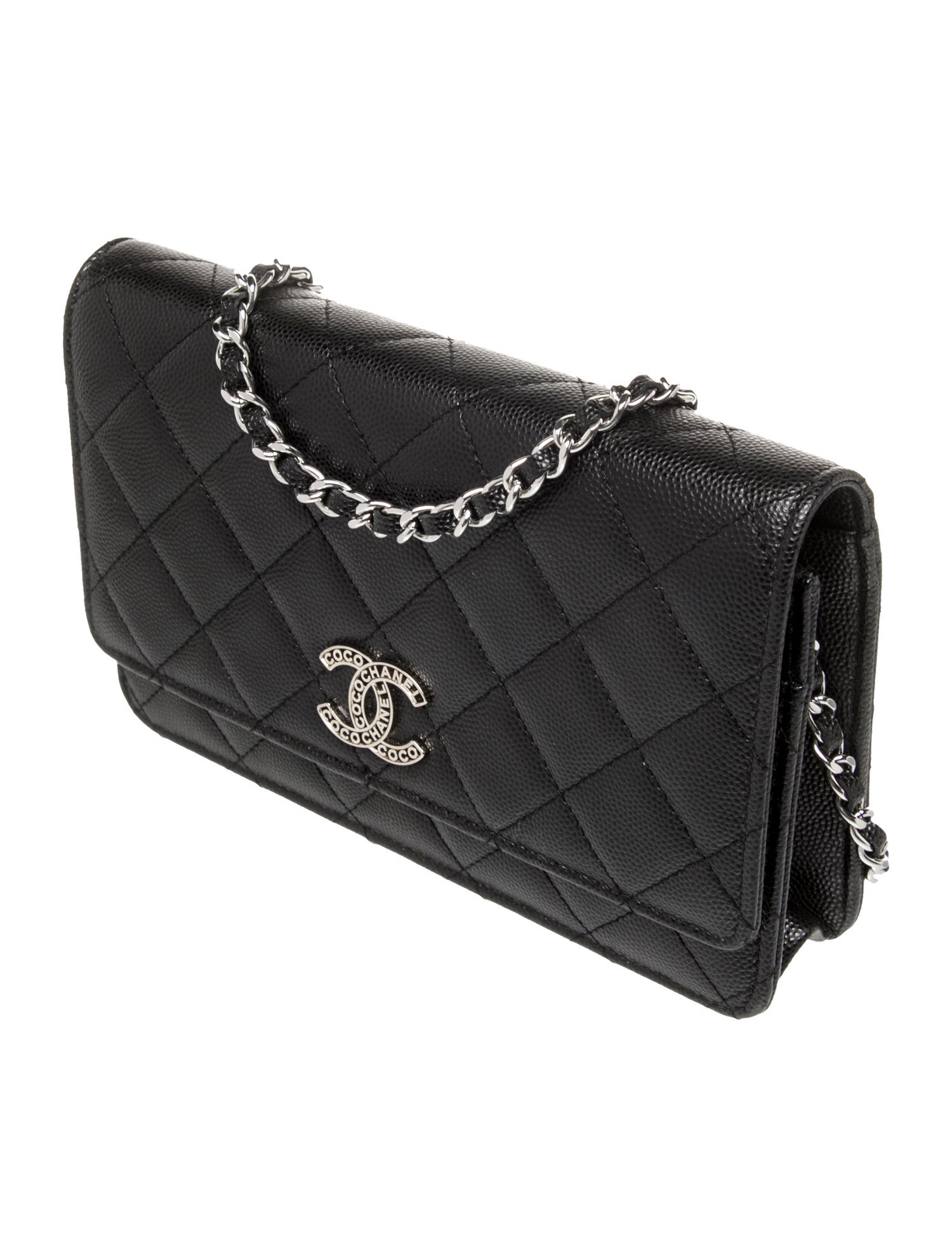 Chanel CC Logo Wallet On Chain