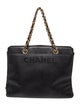 Chanel Caviar Logo Chain Tote