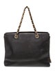 Chanel Caviar Logo Chain Tote