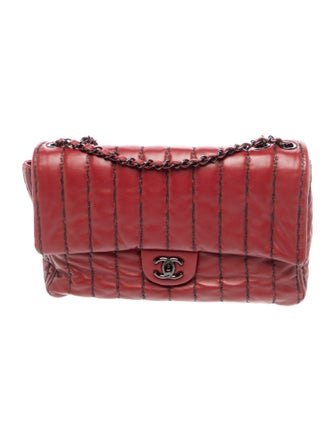 Chanel Jumbo Vertical Stitch Flap Bag