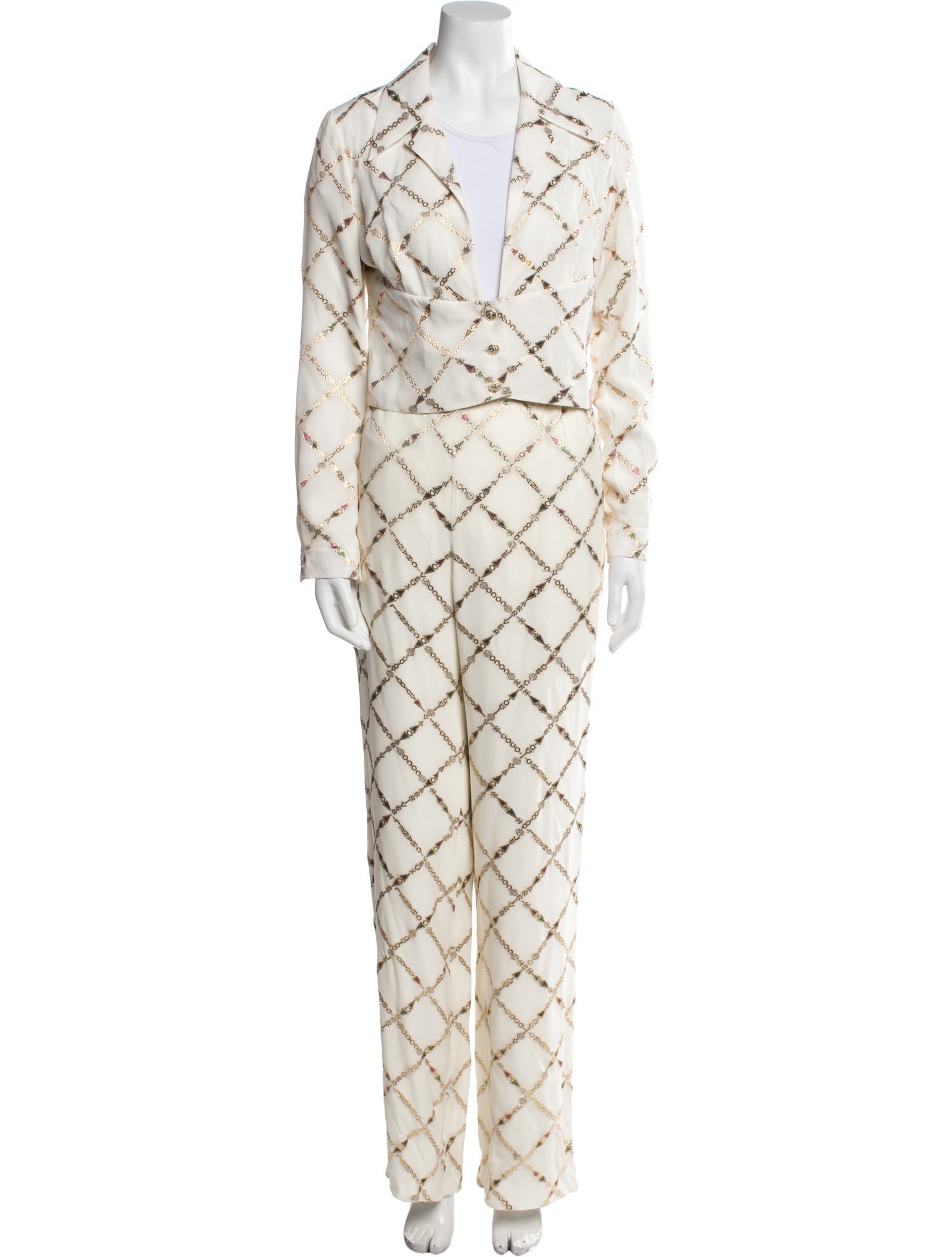 Chanel 2022 Silk Pant Set