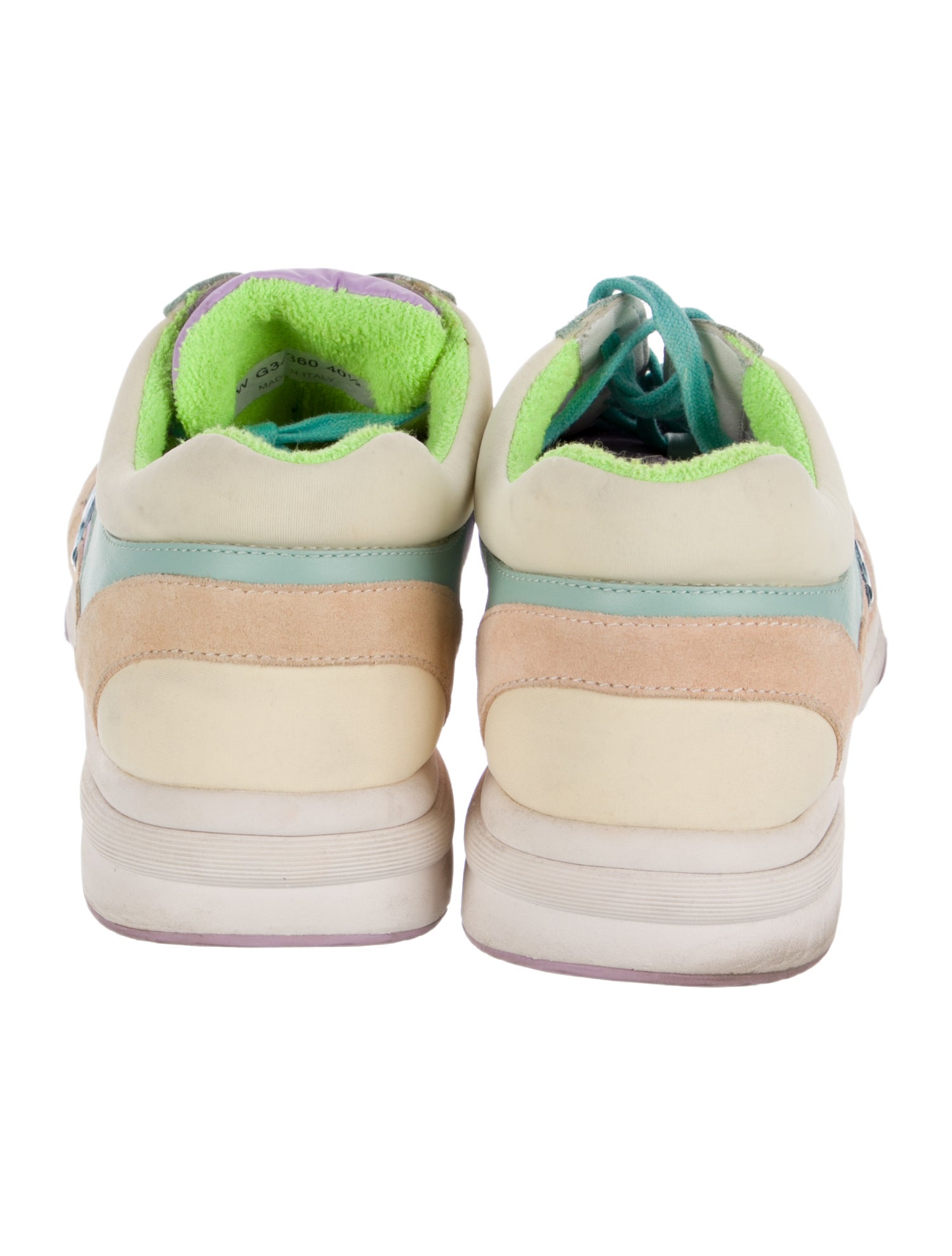 Chanel Interlocking CC Logo Nylon Sneakers