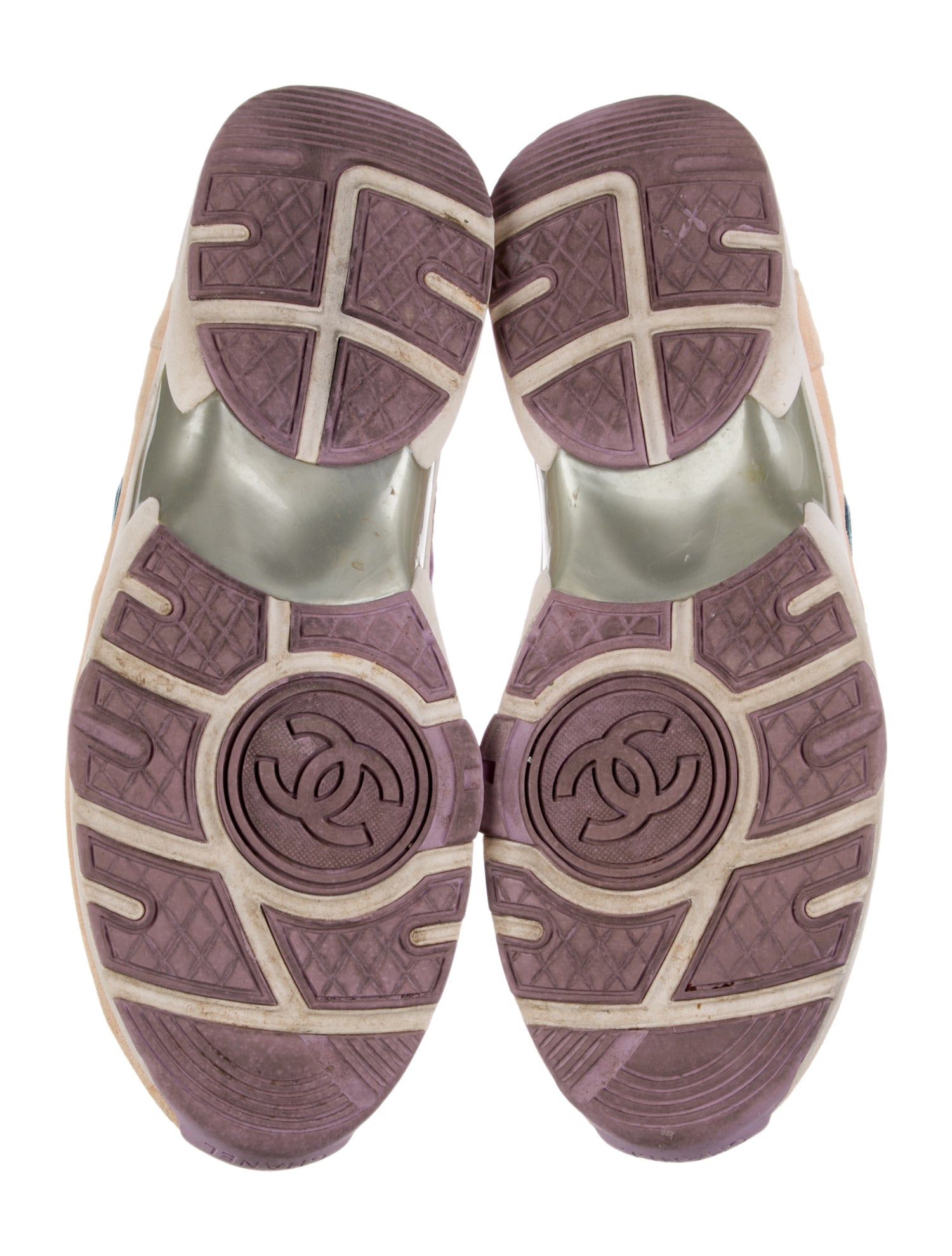 Chanel Interlocking CC Logo Nylon Sneakers