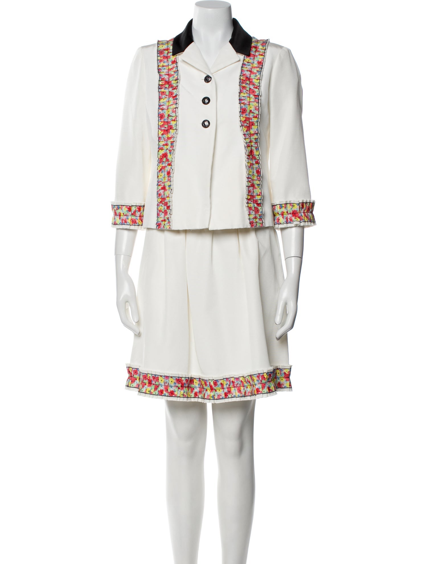 Chanel 2016 Striped Denim Jacket