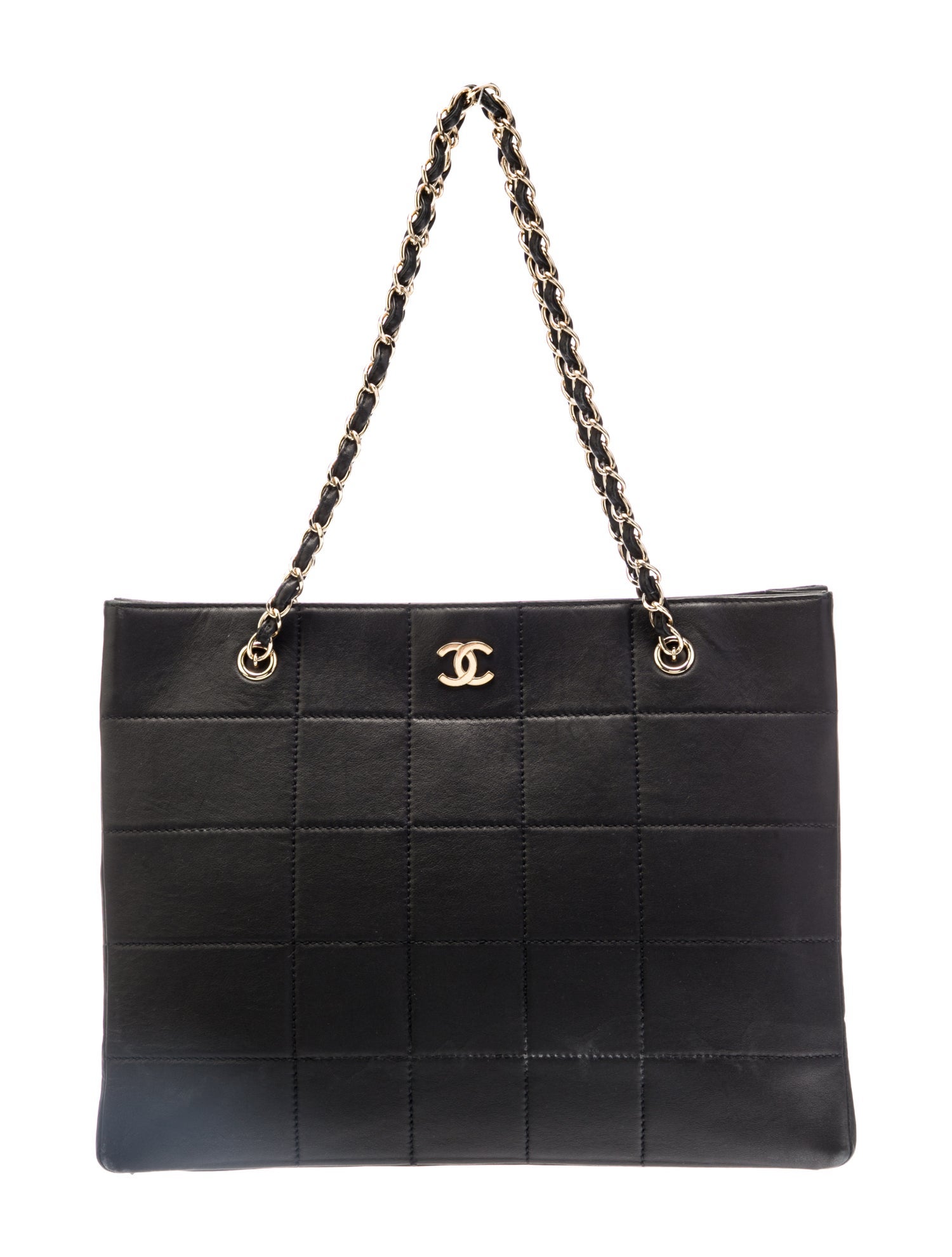 Chanel Square Quilt Shopping Tote