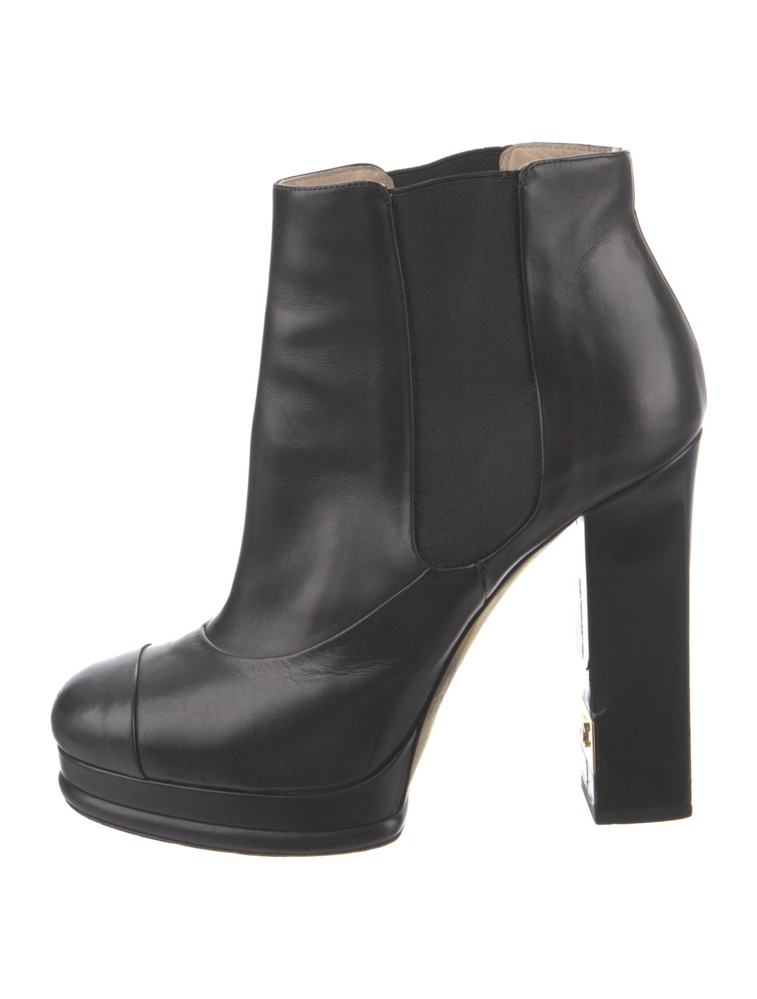 Chanel 2013 Interlocking CC Logo Chelsea Boots