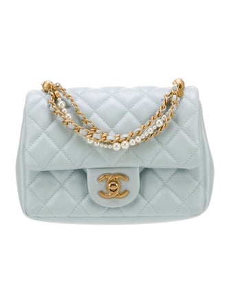 Chanel 2024 Pearl Twist Mini Square Flap Bag