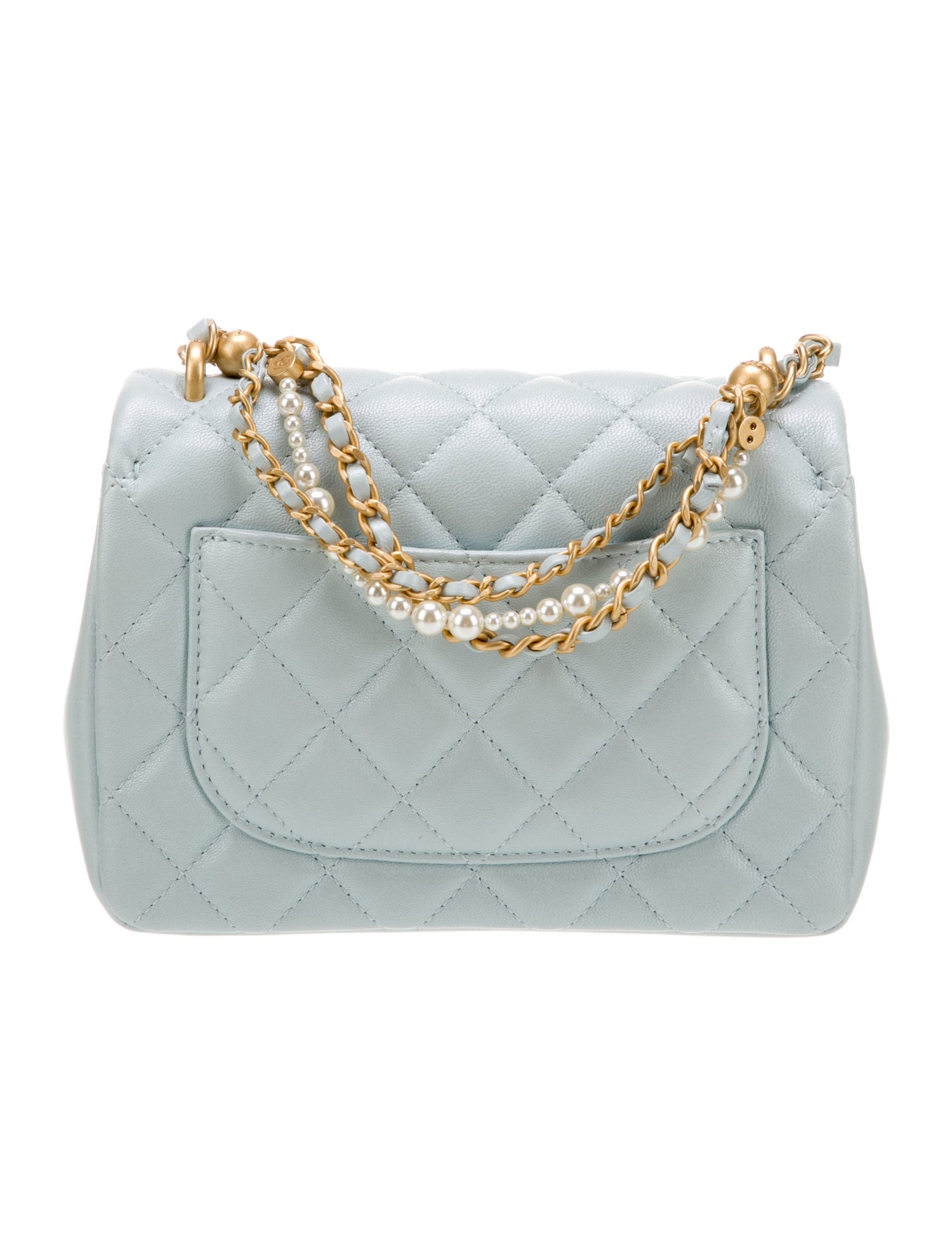 Chanel 2024 Pearl Twist Mini Square Flap Bag