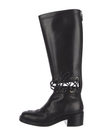 Chanel 2016 Interlocking CC Logo Riding Boots