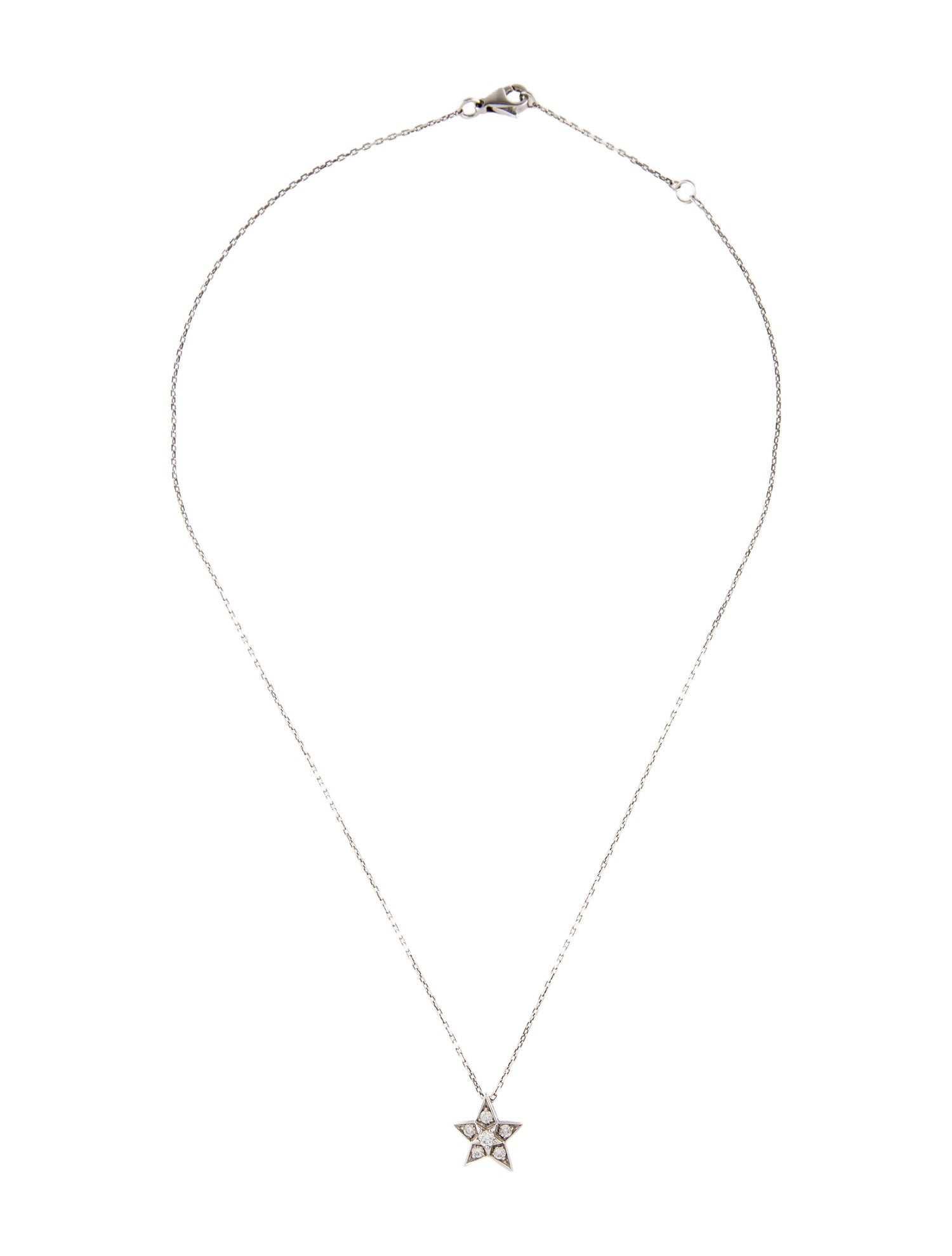 Chanel 18K Diamond Comète Géode Necklace