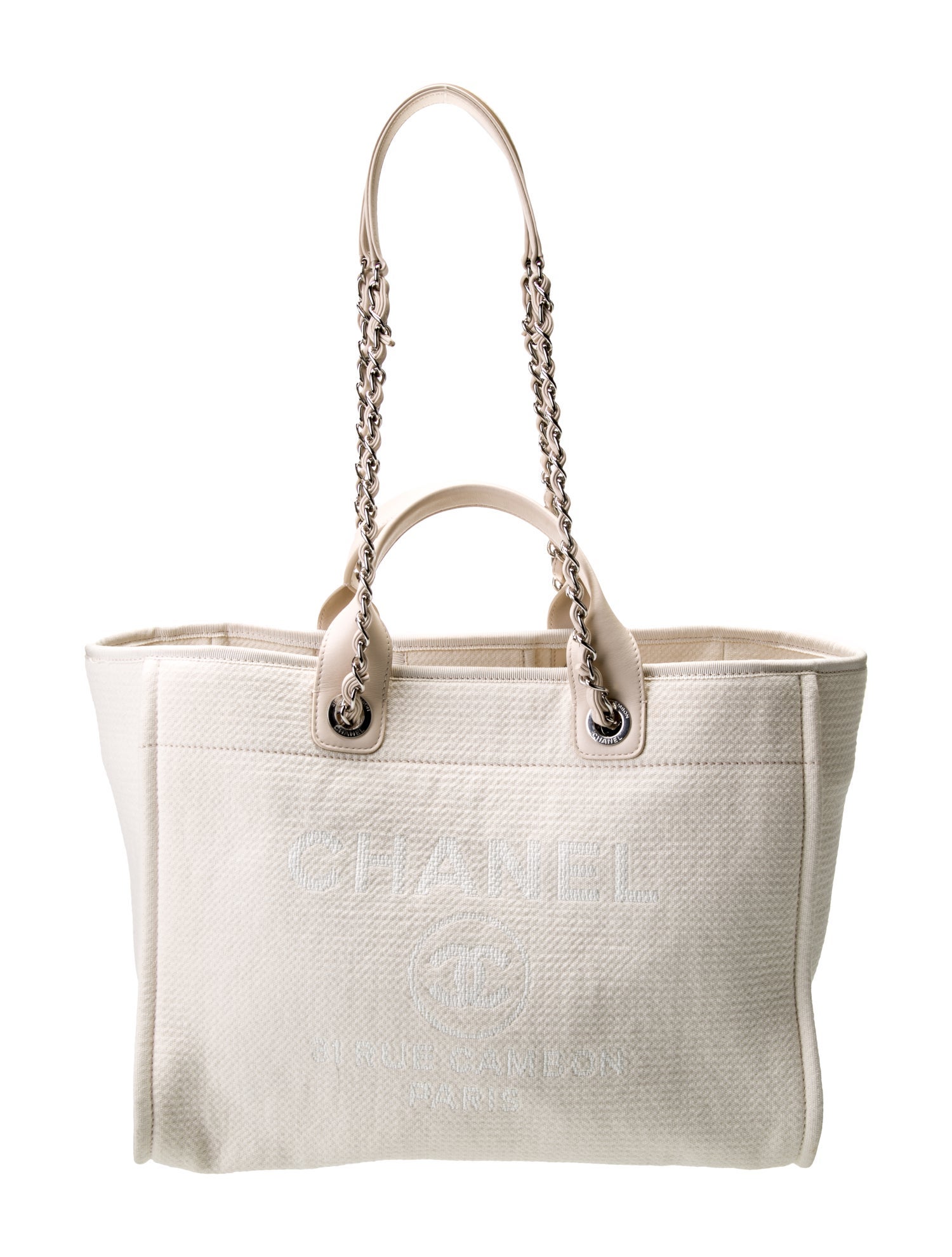 Chanel Medium Pearls Deauville Shopping Tote
