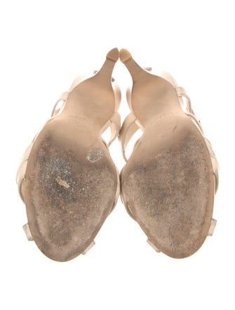 Chanel Interlocking CC Logo Leather Sandals