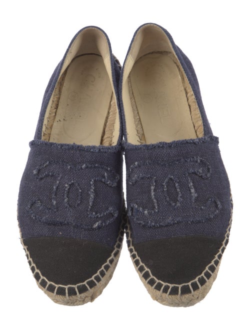 Chanel Interlocking CC Logo Canvas Espadrilles