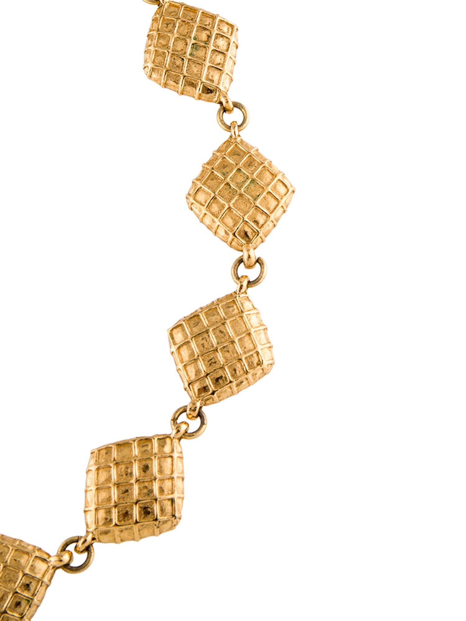 Chanel Vintage Quilted Collar Necklace