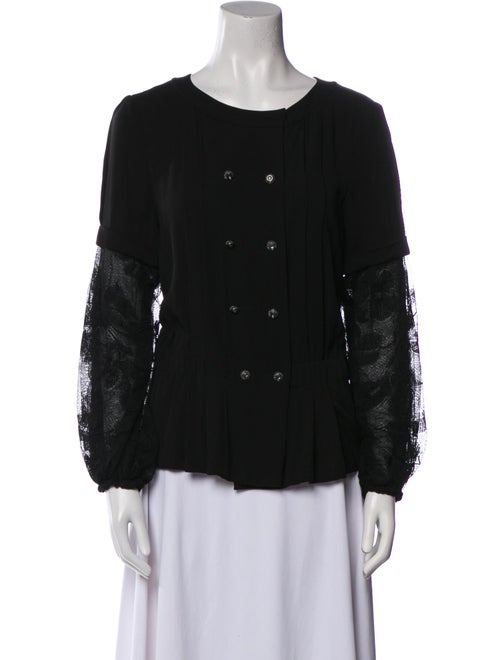 Chanel 2013 Silk Button-Up Top