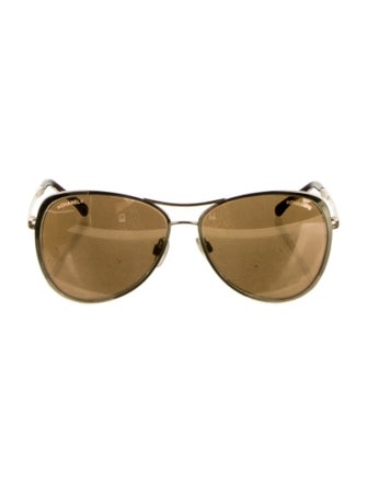 Chanel Aviator Mirrored Sunglasses