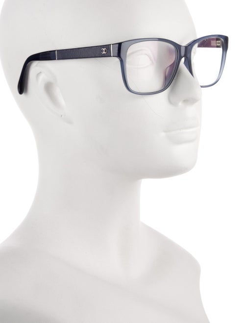 Chanel Interlocking CC Logo Square Eyeglasses