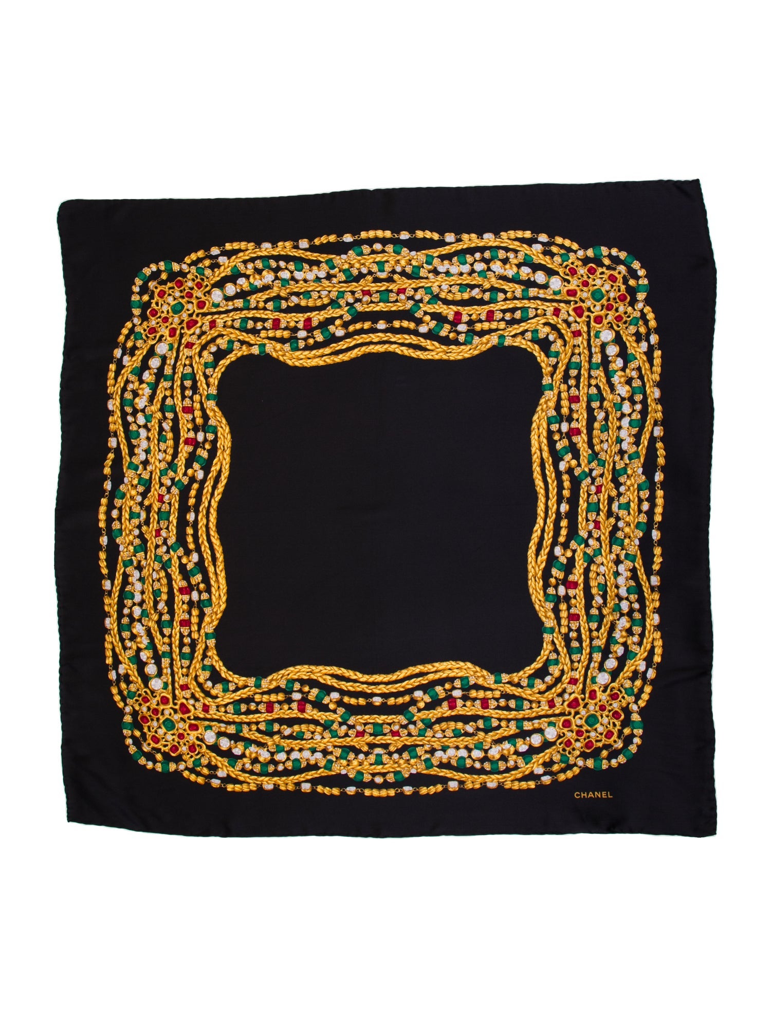 Chanel Silk Vintage Scarf