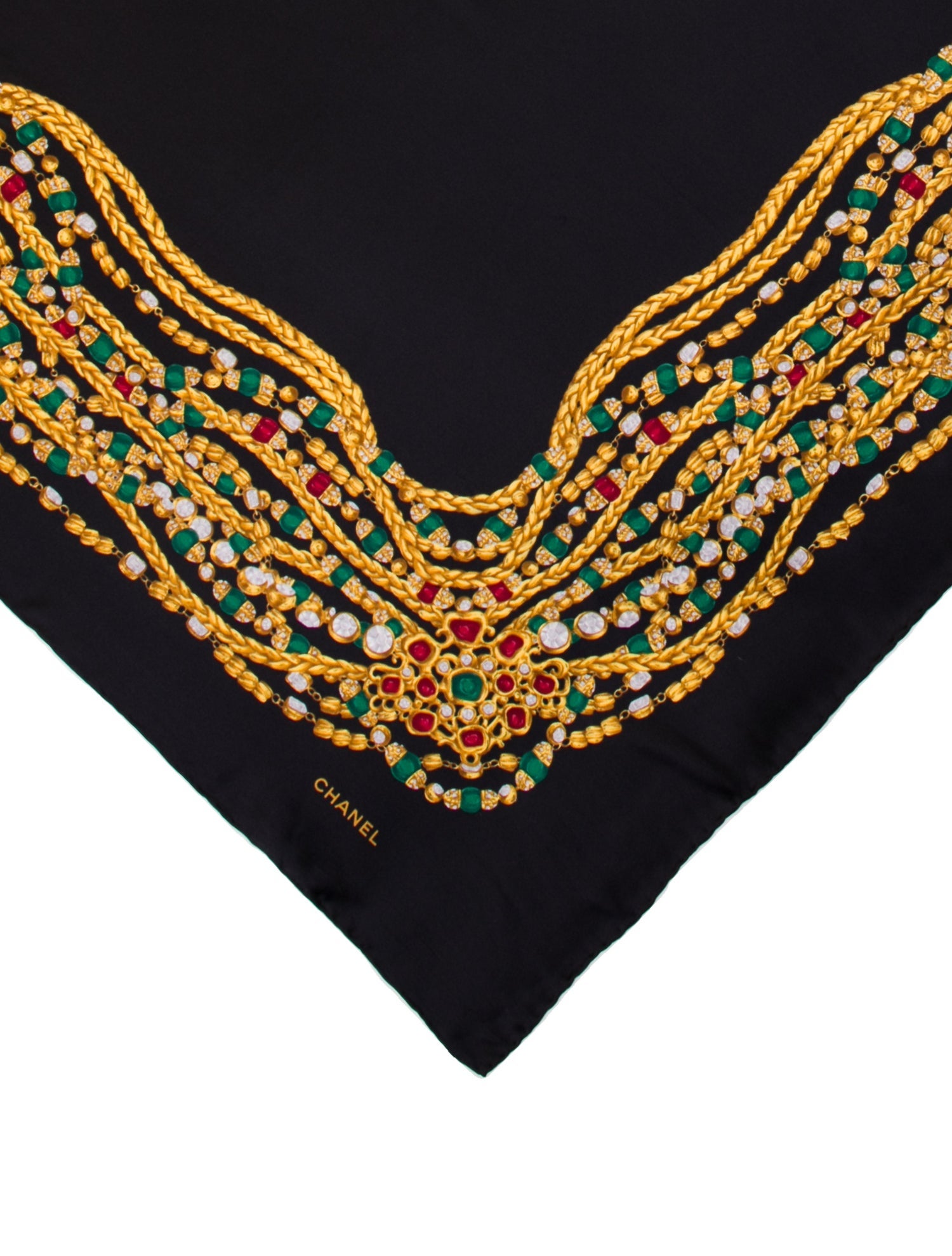 Chanel Silk Vintage Scarf