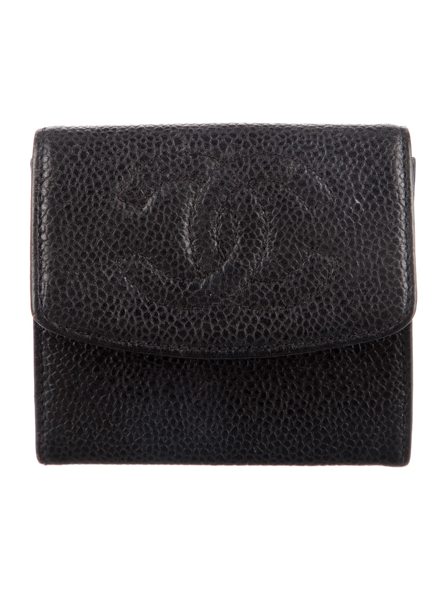 Chanel Coin Pouch Interlocking CC Logo Compact Wallet