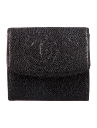 Chanel Coin Pouch Interlocking CC Logo Compact Wallet