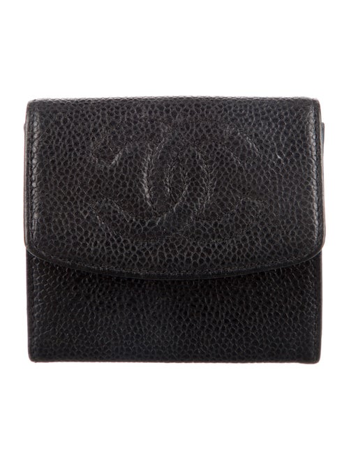 Chanel Coin Pouch Interlocking CC Logo Compact Wallet