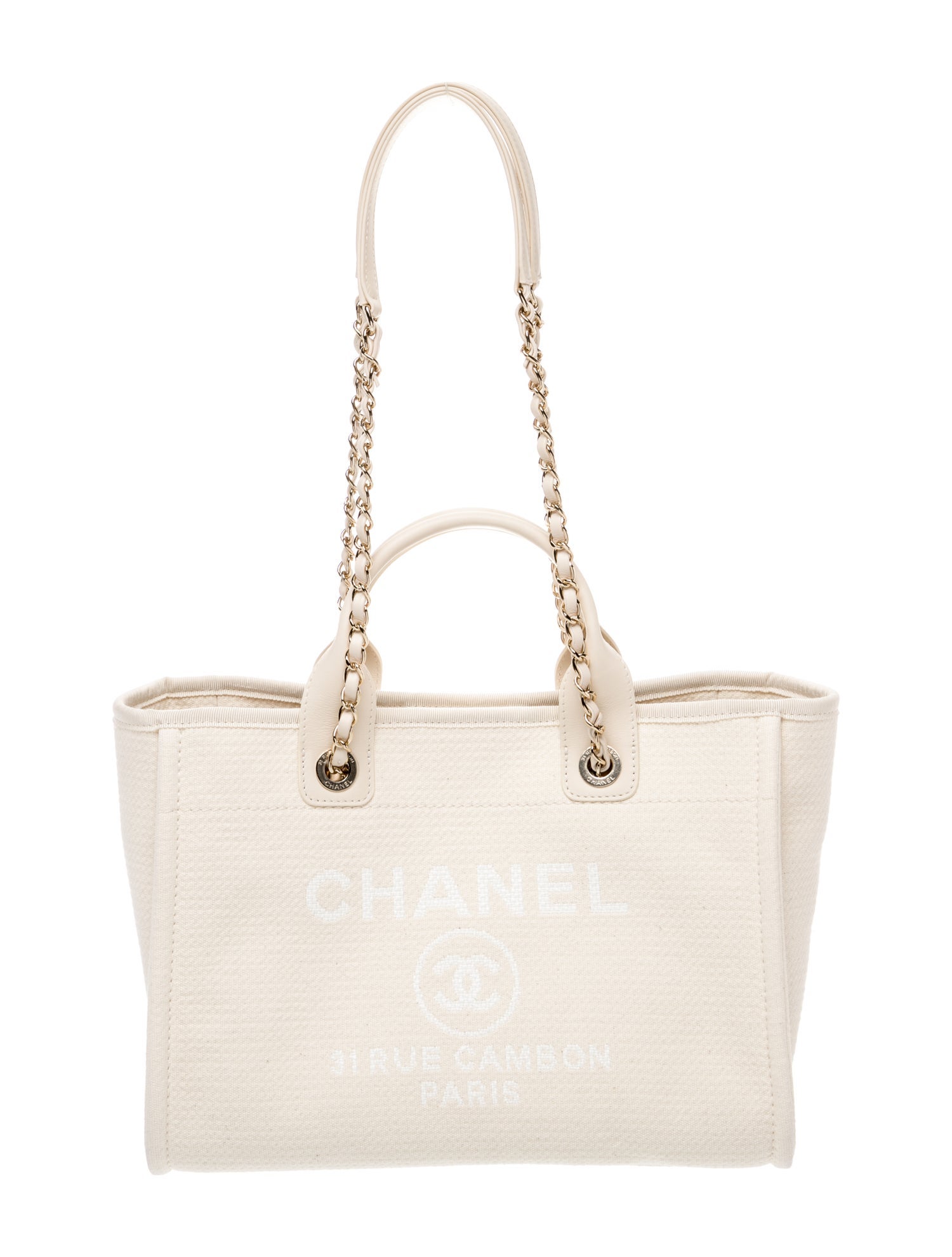 Chanel Small Deauville Shopping Bag w/ Pouch