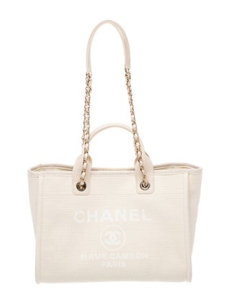 Chanel Small Deauville Shopping Bag w/ Pouch