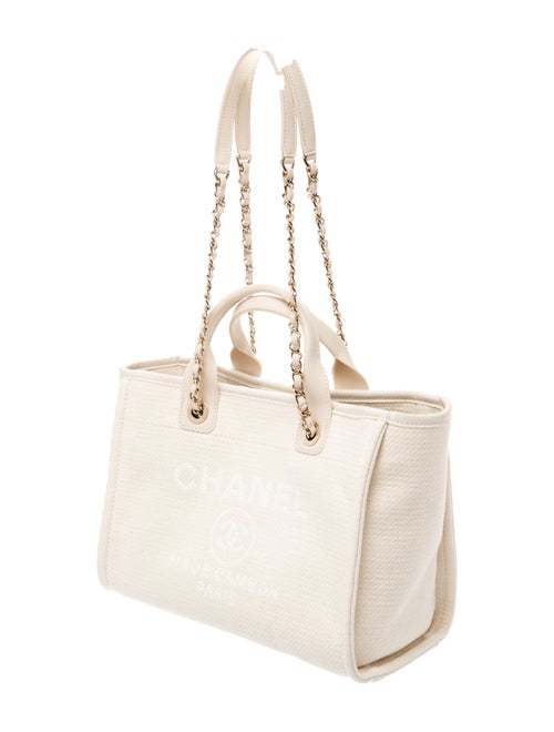 Chanel Small Deauville Shopping Bag w/ Pouch