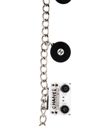 Chanel Music Motif Charm Chain Necklace