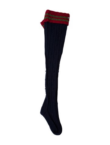 Chanel Hosiery Paris-Salzburg Wool Socks L