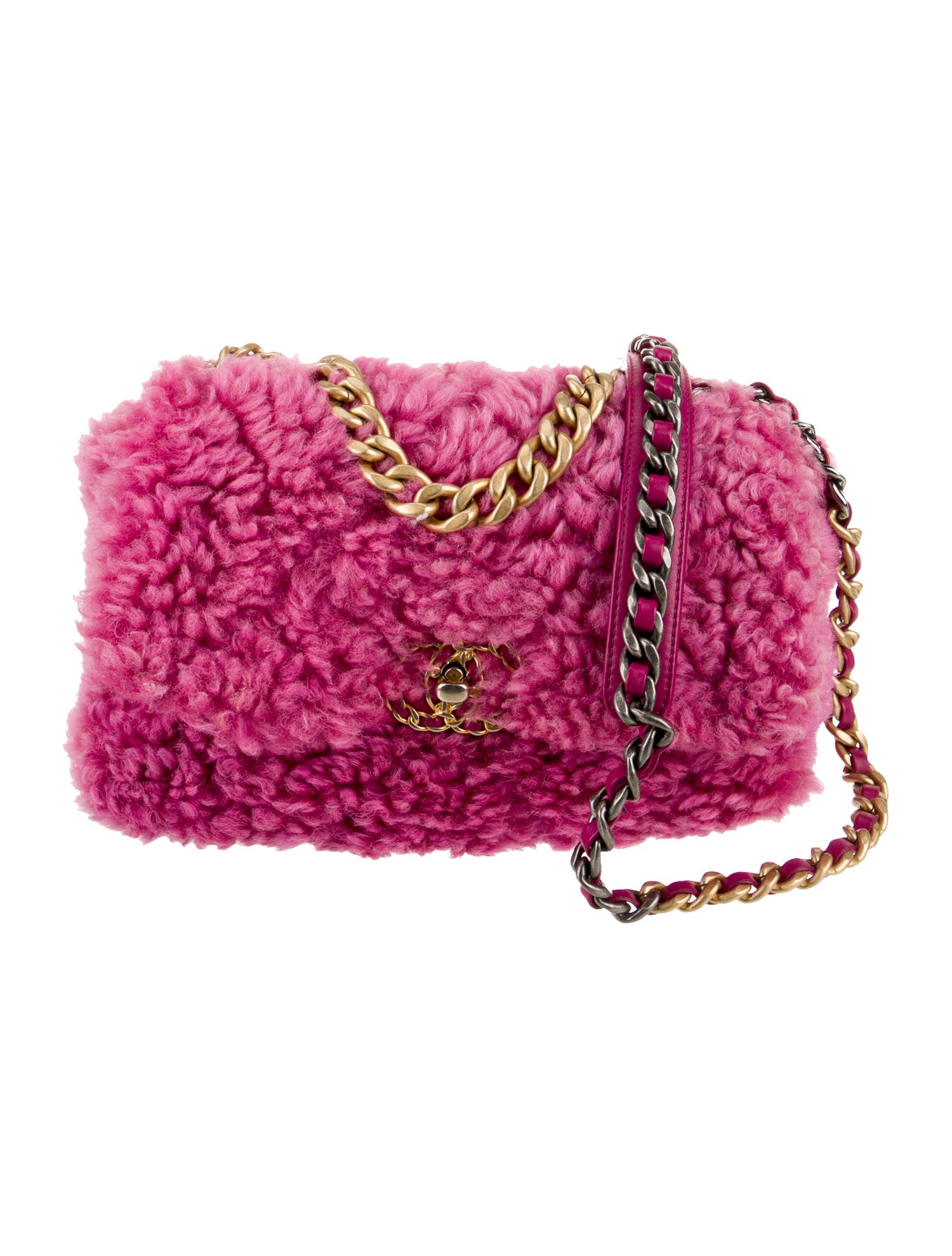 Chanel Medium Shearling 19 Flap Bag