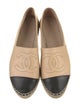 Chanel Interlocking CC Logo Leather Espadrilles
