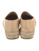 Chanel Interlocking CC Logo Leather Espadrilles