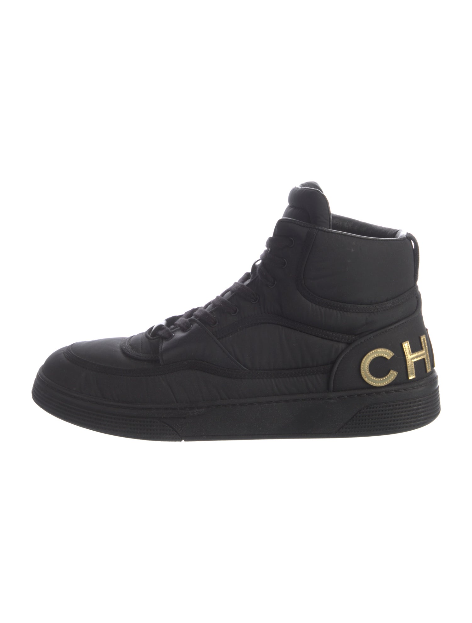 Chanel Interlocking CC Logo Nylon Sneakers