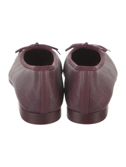 Chanel Interlocking CC Logo Lambskin Ballet Flats