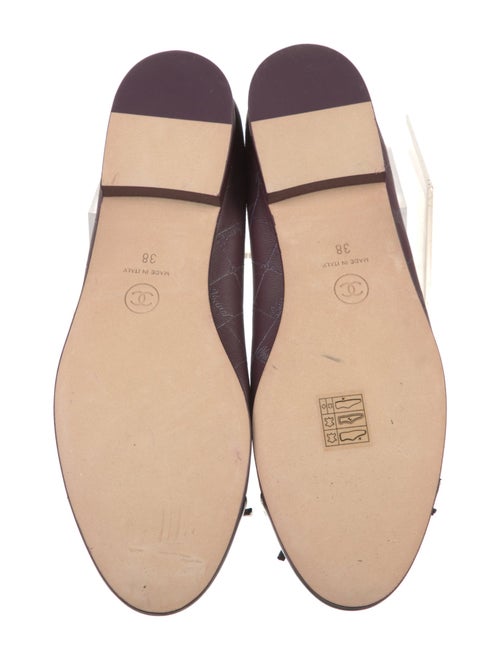 Chanel Interlocking CC Logo Lambskin Ballet Flats