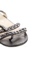 Chanel Interlocking CC Logo Leather T-Strap Sandals