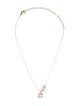 Chanel 2025 Strass Clover CC Pendant Necklace
