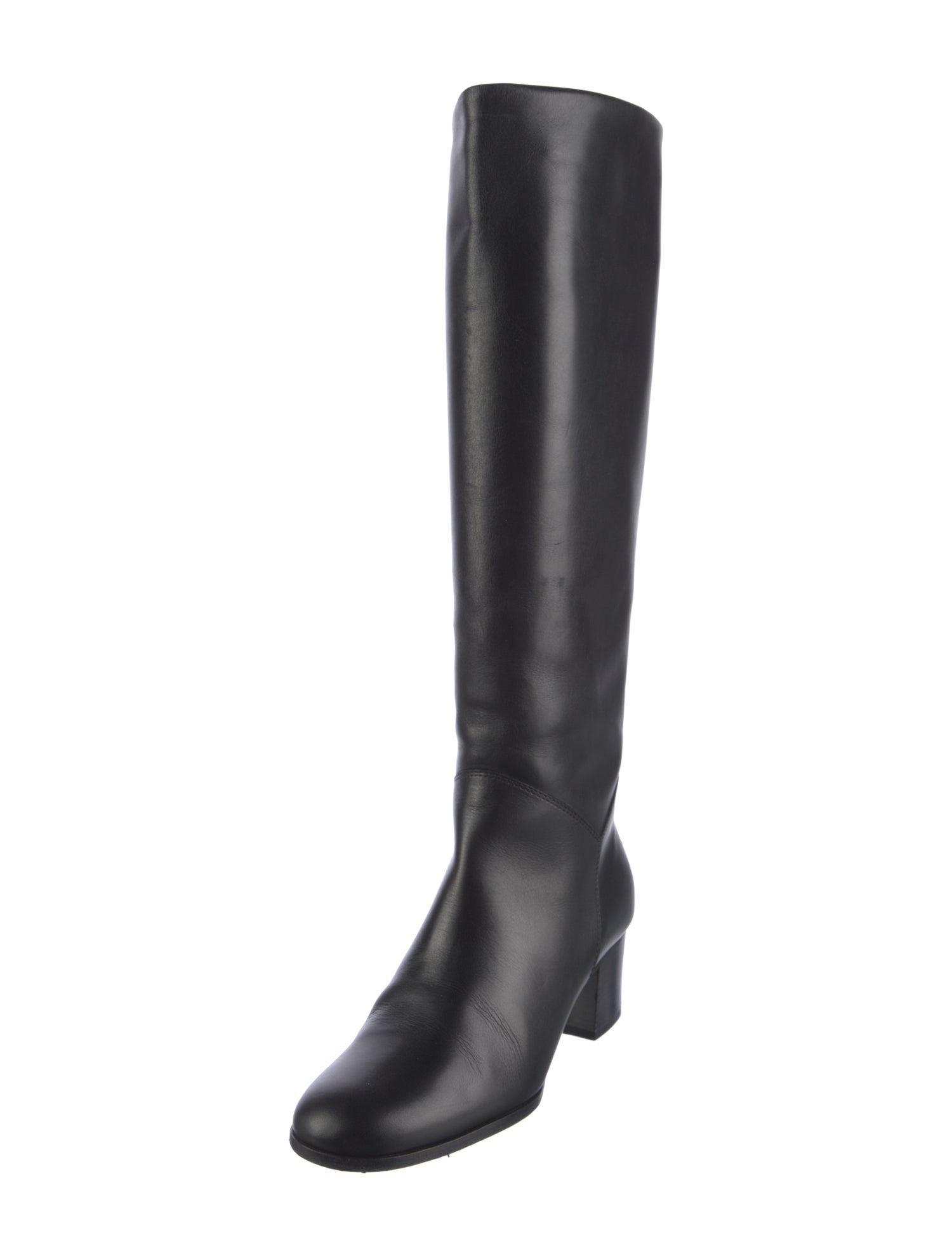 Chanel Interlocking CC Logo Leather Riding Boots